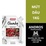 ANDROS PROFESSIONAL MỨT CHUNKY DÂU TÚI 1KG/ STRAWBERRY CHUNKY